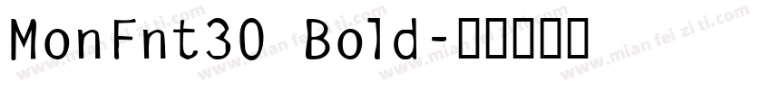 MonFnt30 Bold字体转换